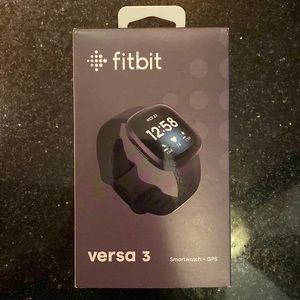 NWT Fitbit Versa 3 Black case & black band